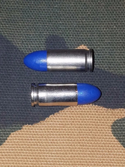 9mm Luger Snap Caps Set of 10, 124GR. (Blue+Nickel)