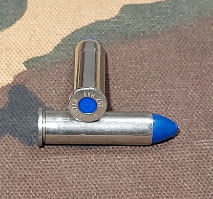 357 Magnum Snap Caps Set of 6 (Nickel+Blue) Real 125GR Weight!!!