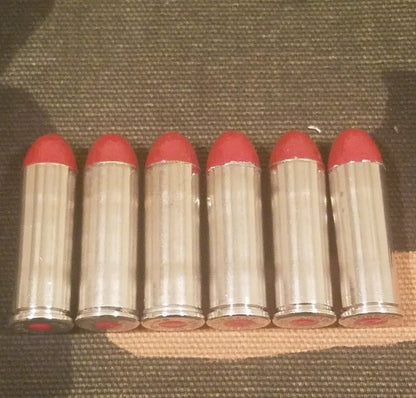 45 Long Colt Snap Caps Set of 6 (Red+Nickel) Real Weight!!! 45LC 45 Colt