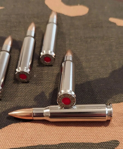 308 WIN. Snap Caps Set of 5 (Nickel+FMJ) Real Weight!!