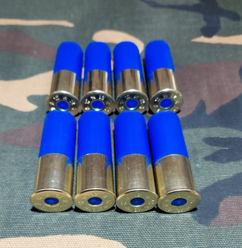 12 Gauge 2 3/4" Snap Caps Training Rounds Set of 8 (Safety Blue) High Brass 1oz
