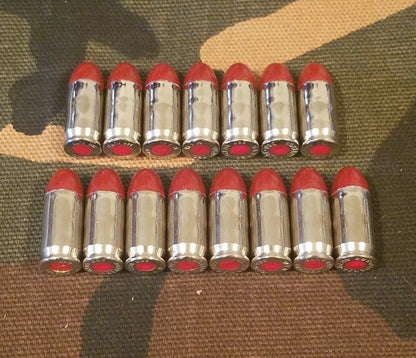 380 Snap Caps Set of 15 (Red+Nickel)