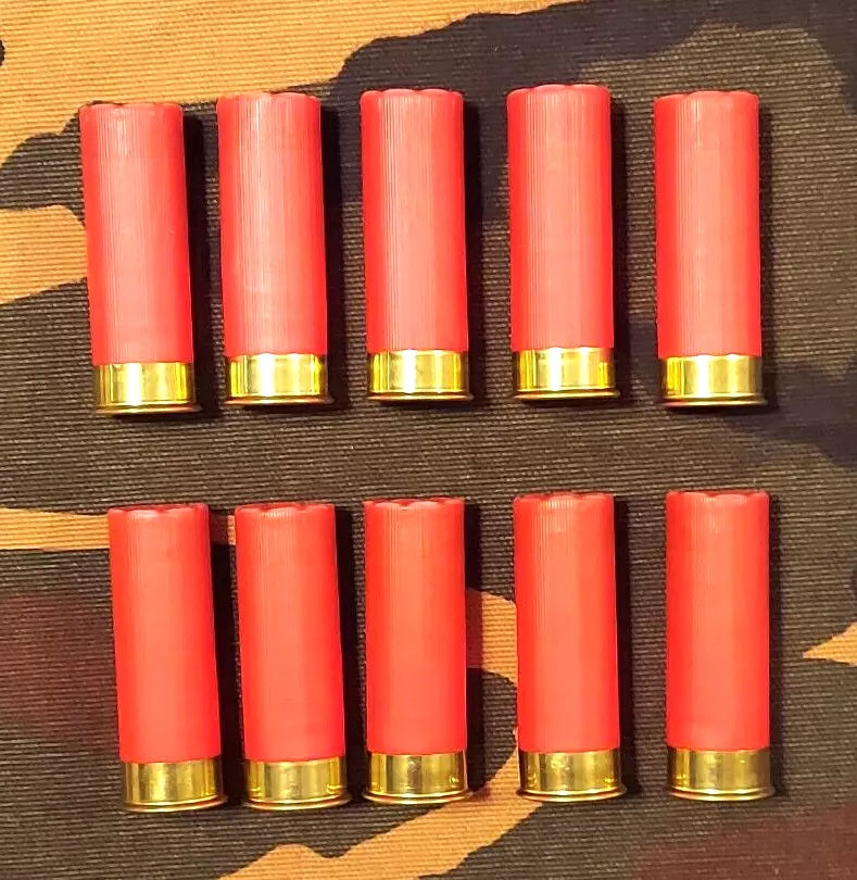 12 Gauge 2 3/4" Snap Caps Dummy Training Rounds Set of 10 (Safety Red) 1oz ea.