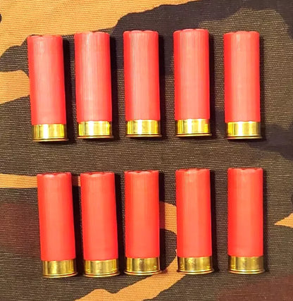 12 Gauge 2 3/4" Snap Caps Dummy Training Rounds Set of 10 (Safety Red) 1oz ea.