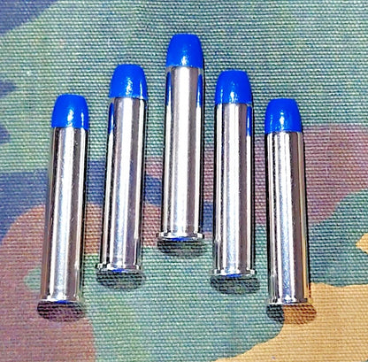 45-70 Government Snap Caps Set of 5 (Nickel+Blue) Real 350GR Weight!!!