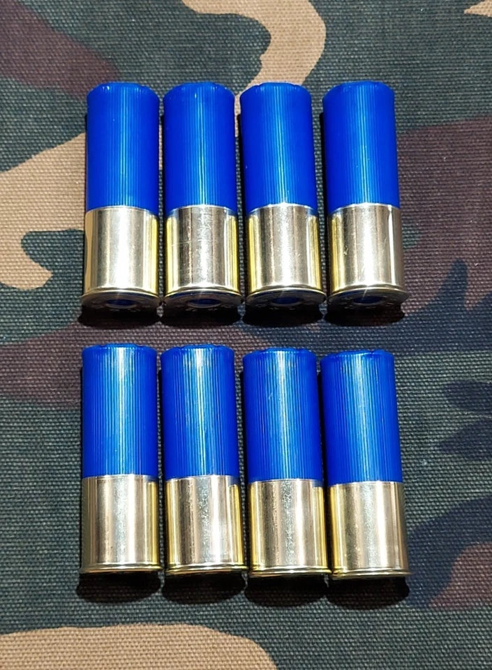 12 Gauge 2 3/4" Snap Caps Training Rounds Set of 8 (Safety Blue) High Brass 1oz