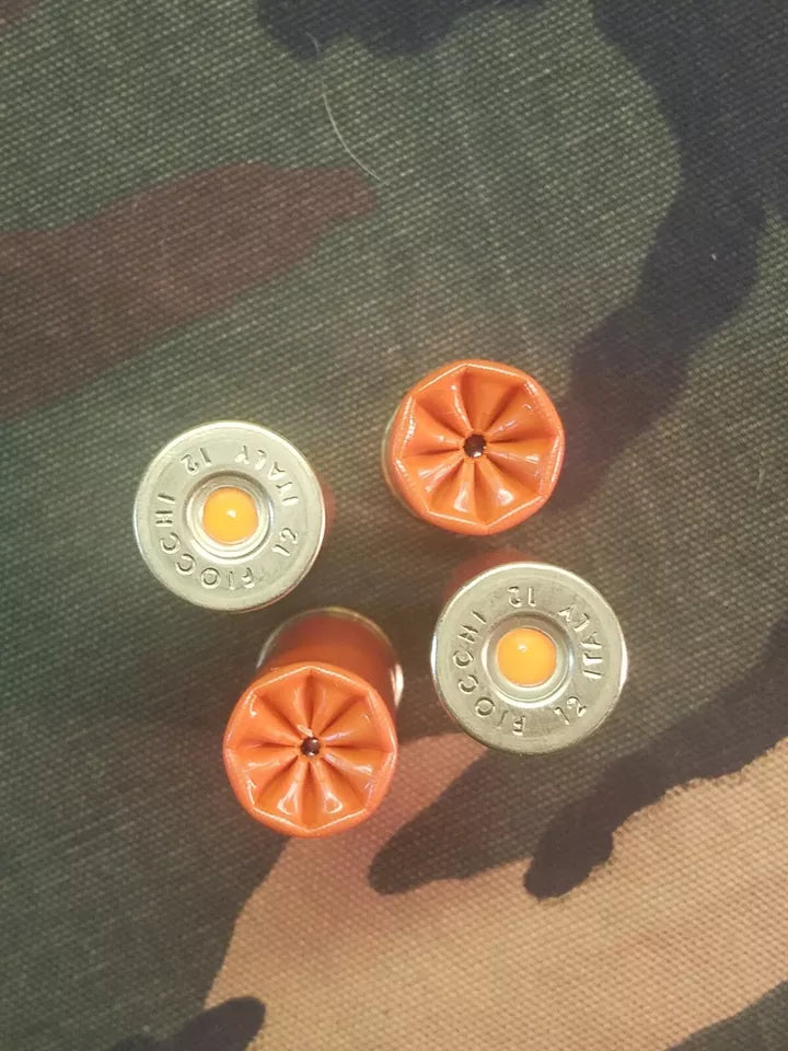 12 Gauge 2 3/4" 1oz. Snap Caps Dummy Training Rounds Set of 10 (Safety Orange)