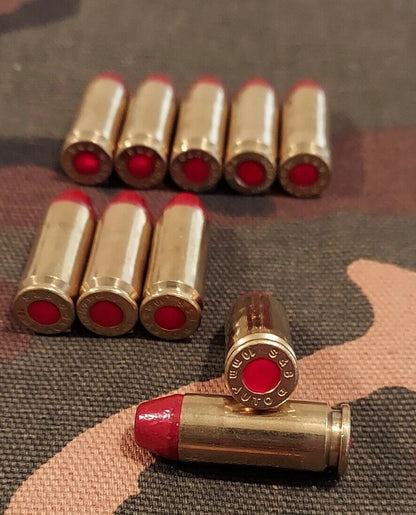 10mm Snap Caps Set of 10 (Brass+Red) Real 200GR Weight!!!