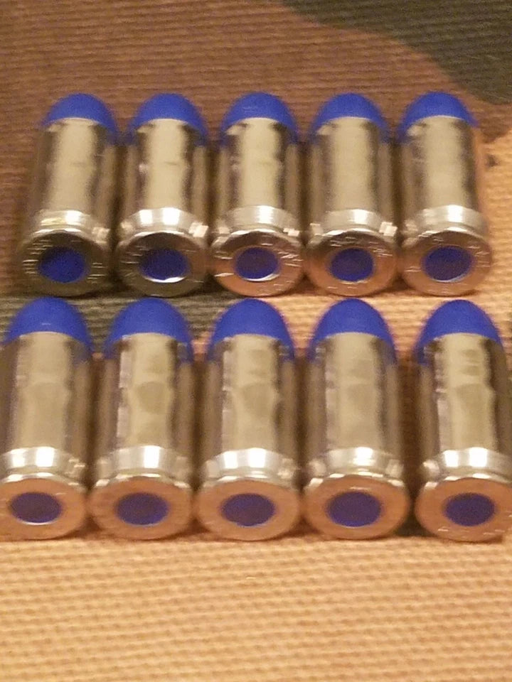 380 Snap Caps Set of 10 (Blue+Nickel)