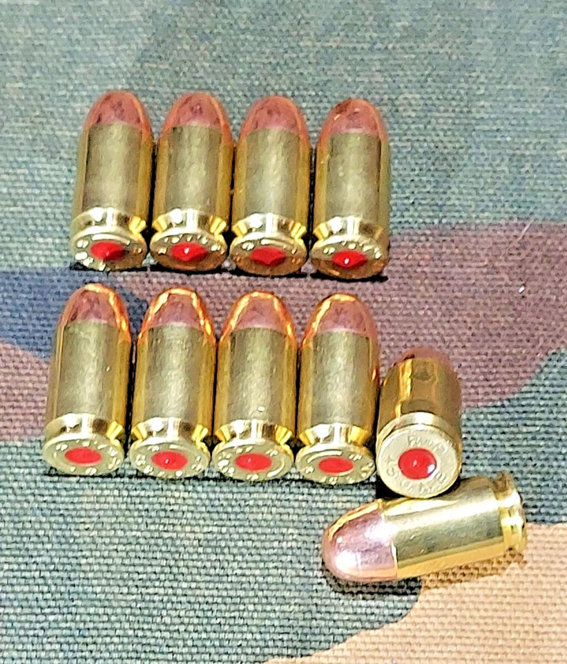45 Gap Snap Caps Set of 10 (Brass+Fmj) Real Weight!!! 45 G.A.P.