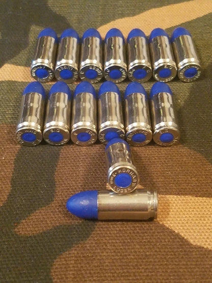 9mm Luger Snap Caps Set of 15 (Blue+Nickel)