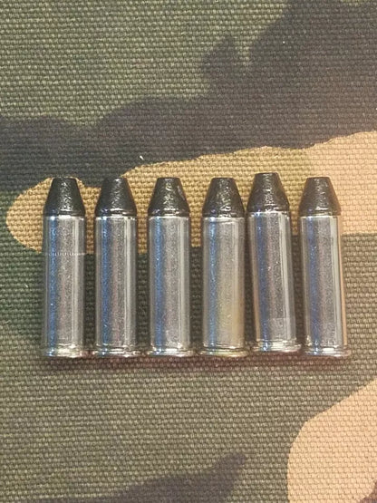 38 Special Snap Caps Set of 6 (Black+Nickel) Real 125GR Weight!!!