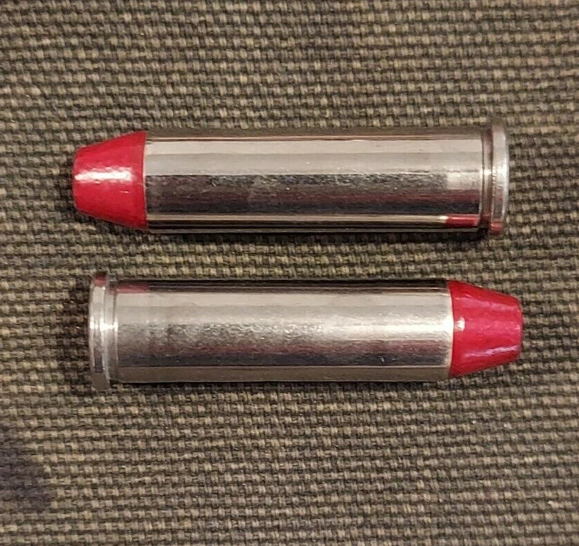 357 Magnum Snap Caps Set of 6 (Nickel+Red) Real 125GR Weight!!!