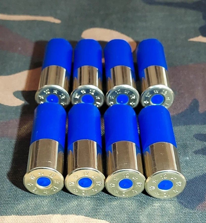 12 Gauge 2 3/4" Snap Caps Training Rounds Set of 8 (Safety Blue) High Brass 1oz