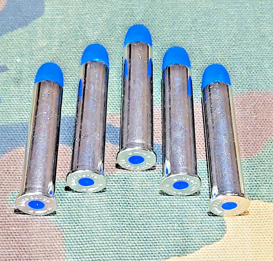 45-70 Government Snap Caps Set of 5 (Nickel+Blue) Real 350GR Weight!!!
