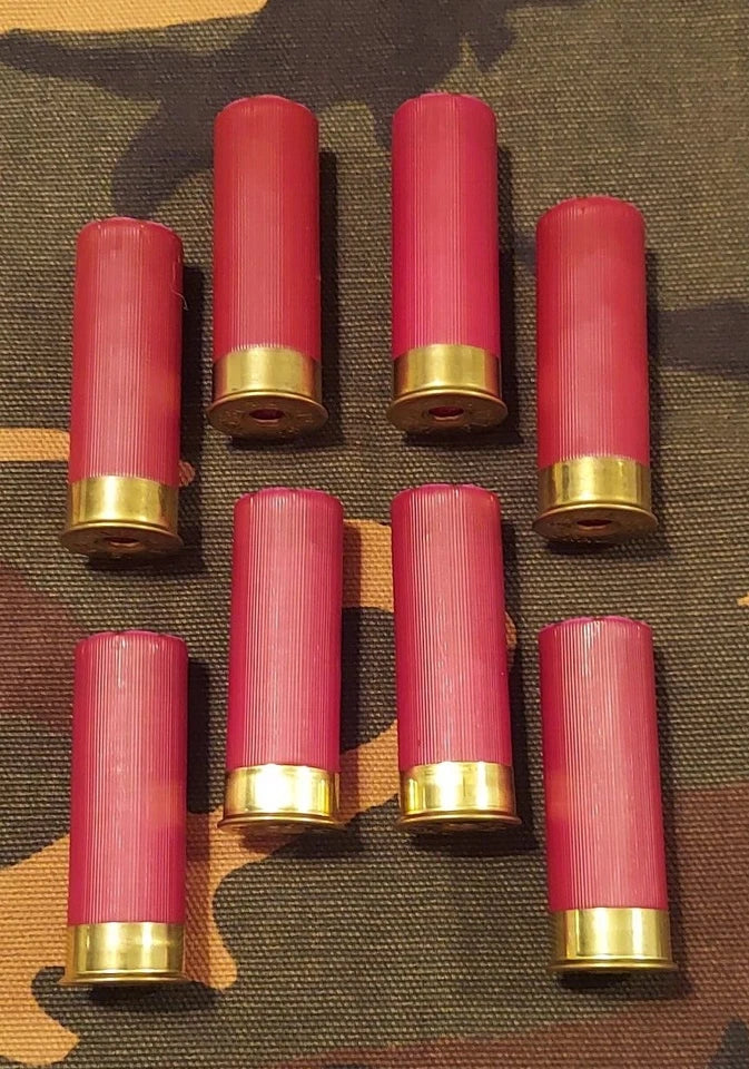 12 Gauge 2 3/4" Snap Caps Dummy Training Rounds Set of 8 (Burgandy) 1oz
