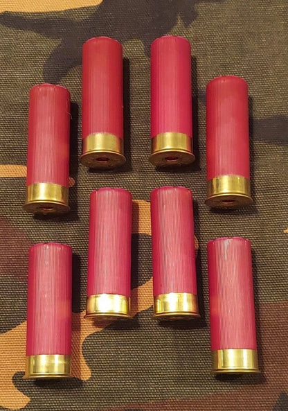 12 Gauge 2 3/4" Snap Caps Dummy Training Rounds Set of 8 (Burgandy) 1oz