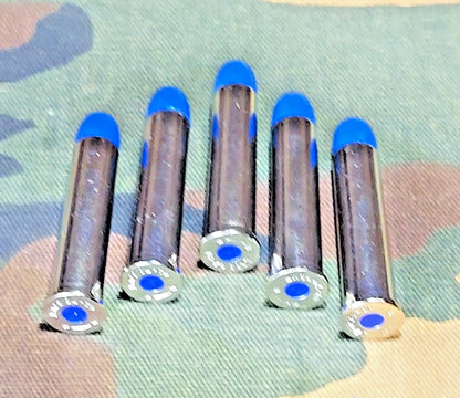 45-70 Government Snap Caps Set of 5 (Nickel+Blue) Real 350GR Weight!!!