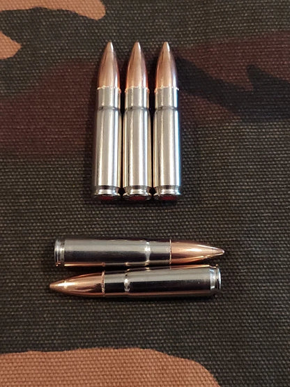 300 Blackout Snap Caps Set of 5 (Nickel+Safety Red) 180GR Weighted