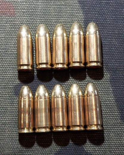 9mm Luger Snap Caps Set of 10 (Brass+Brass)