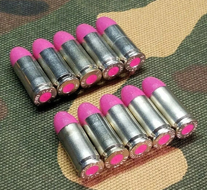9mm Luger Snap Caps Set of 10 (Pink+Nickel)