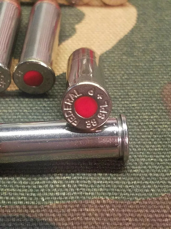 38 Special Snap Caps Set of 10 (Red+Nickel) Real 125gr Weight!!!