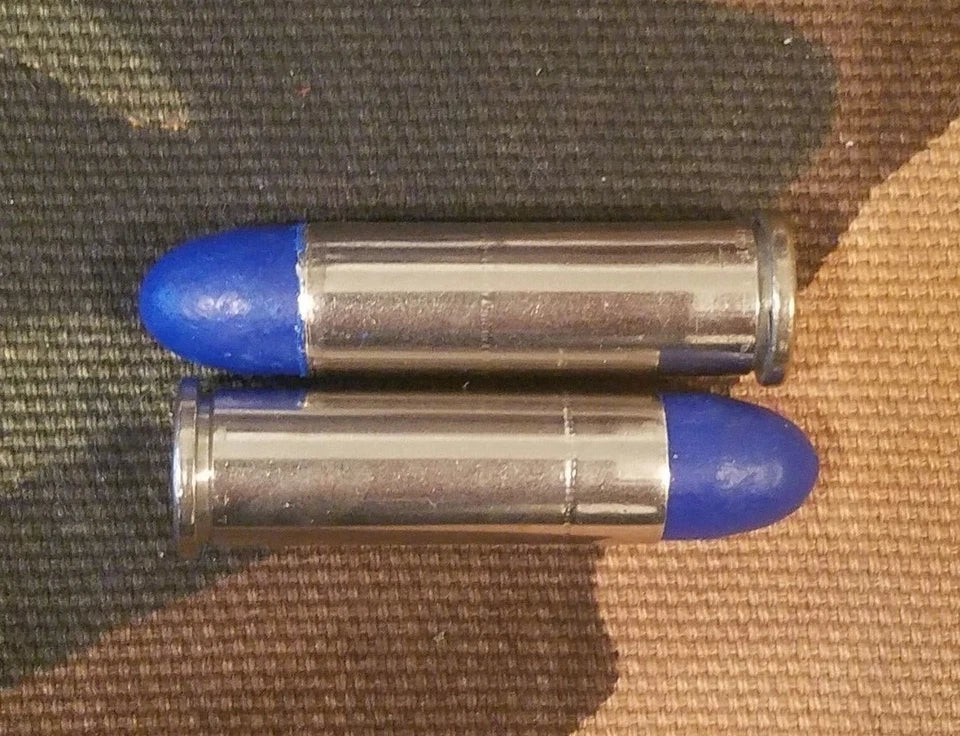 38 Special Snap Caps Set of 12 (Blue+Nickel) Real 125GR Weight!!!