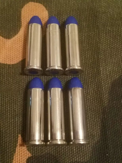 38 Special Snap Caps Set of 6 (Blue+Nickel) Real 125GR Weight!!!