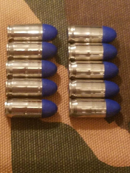 380 Snap Caps Set of 10 (Blue+Nickel)
