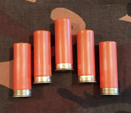 12 Gauge 2 3/4" 1oz. Snap Caps Dummy Training Rounds Set of 5 (Safety Orange)