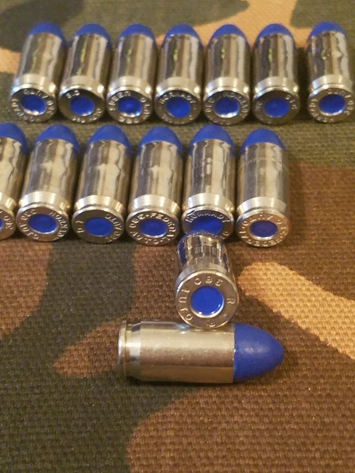 380 Snap Caps Set of 15 (Blue+Nickel)