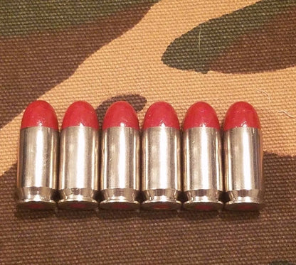 45 ACP Snap Caps Set of 6 (Red+Nickel) Real 230GR Weight!!!