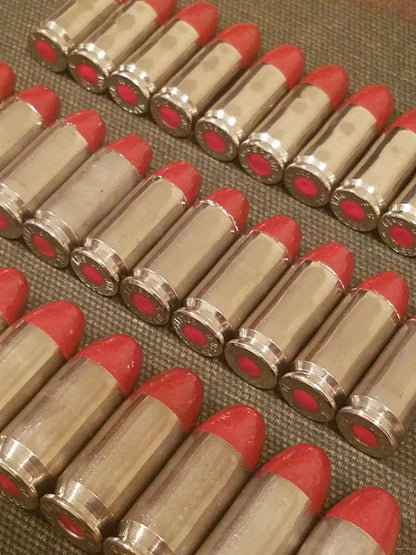 9mm, 40s&w, 45acp Snap Cap Combo Set 10 of Each (Nickel+Red)