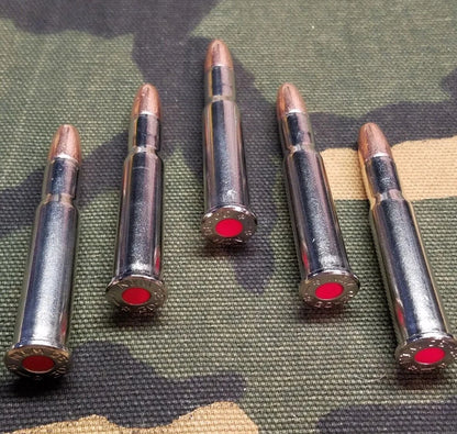 30-30 Winchester Snap Caps Set of 5 (Nickel and Red) 150GR.