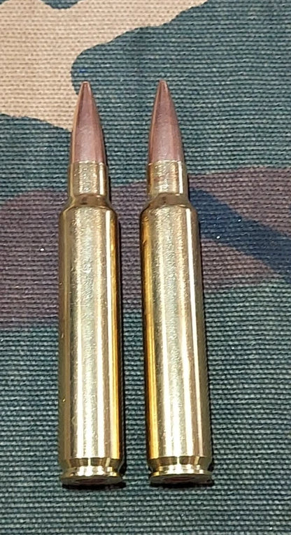 338 Remington Ultra Mag Snap Caps Set of 2 (Brass and FMJ) Real Weight!!!