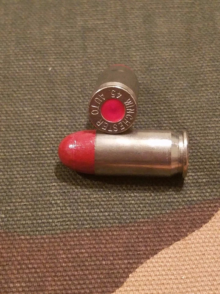 45 ACP Snap Caps Set of 6 (Red+Nickel) Real 230GR Weight!!!
