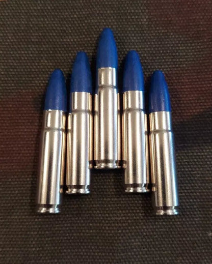300 Blackout Snap Caps Set of 5 (Nickel+Blue) 220GR, Real Weight