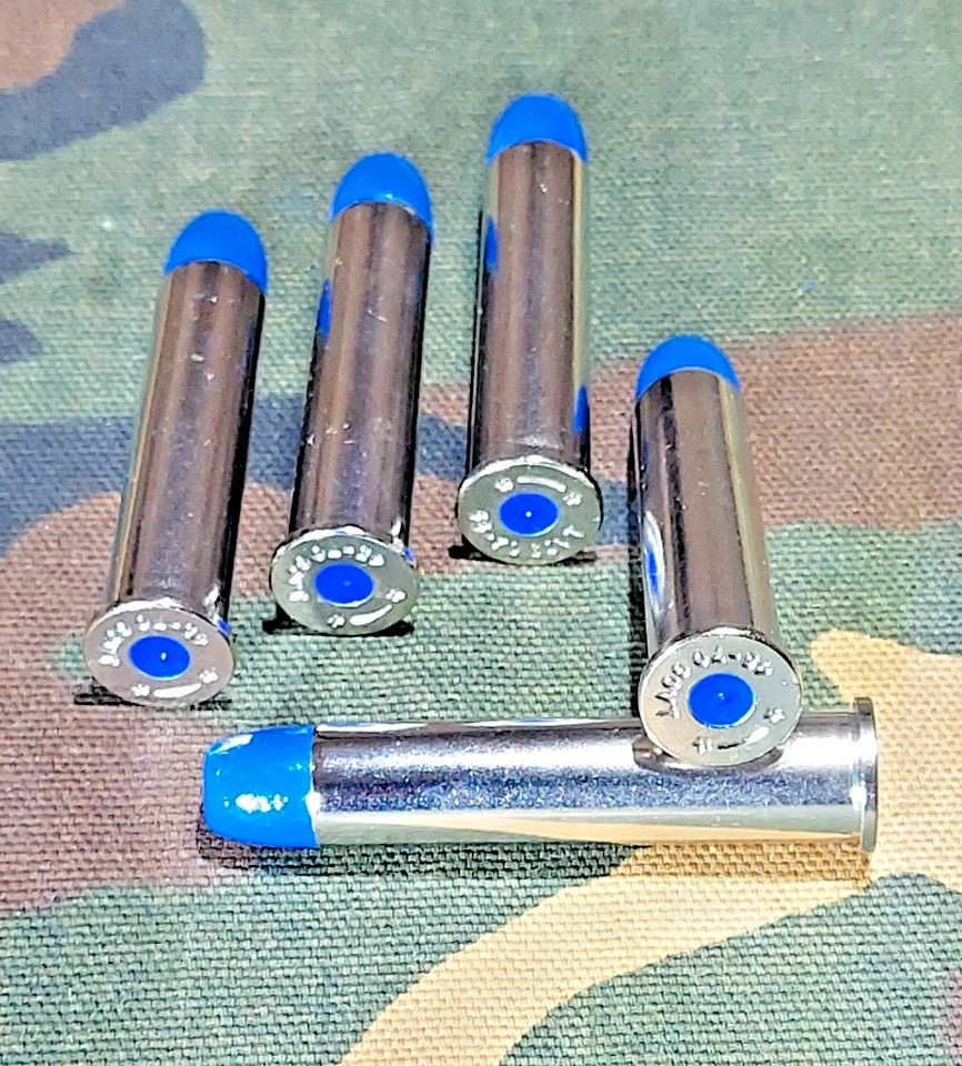 45-70 Government Snap Caps Set of 5 (Nickel+Blue) Real 350GR Weight!!!