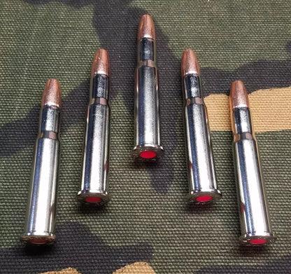 30-30 Winchester Snap Caps Set of 5 (Nickel and Red) 150GR.
