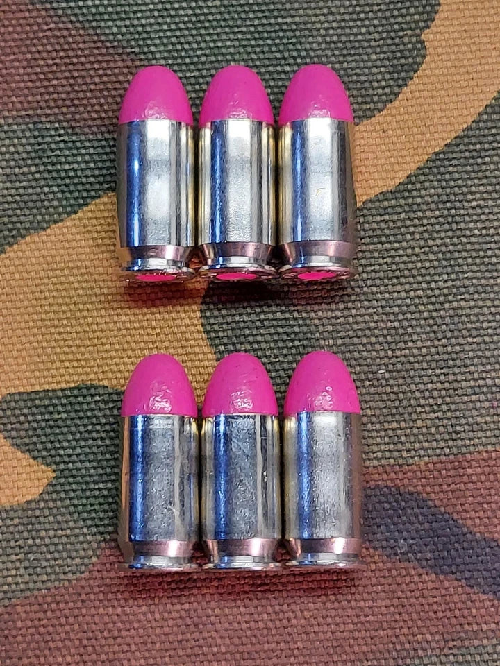 45 ACP Snap Caps Set of 6 (Pink+Nickel) Real 230GR Weight!!!
