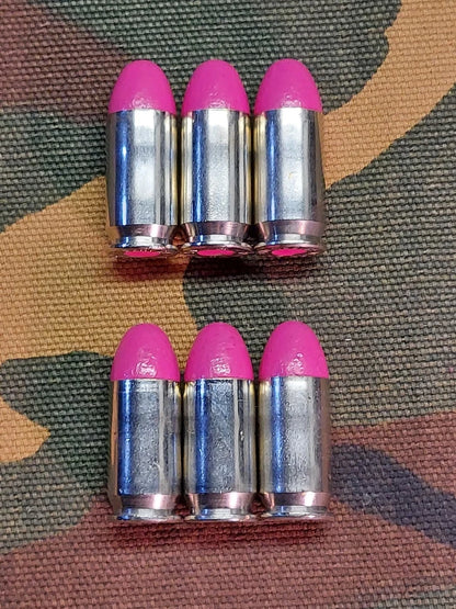 45 ACP Snap Caps Set of 6 (Pink+Nickel) Real 230GR Weight!!!