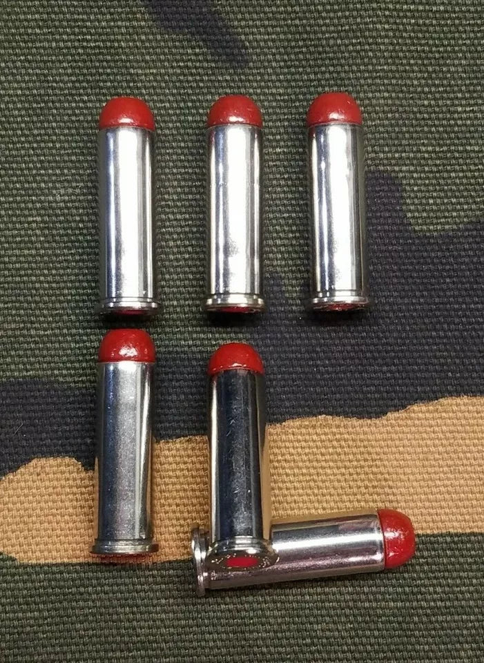 38 Special Snap Caps Set of 6 (Red+Nickel) Real 125GR Weight!!!