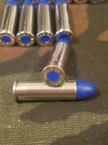 38 Special Snap Caps Set of 12 (Blue+Nickel) Real 125GR Weight!!!