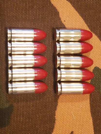 9mm Luger Snap Caps Set of 10 (Red+Nickel) Real Weight!!
