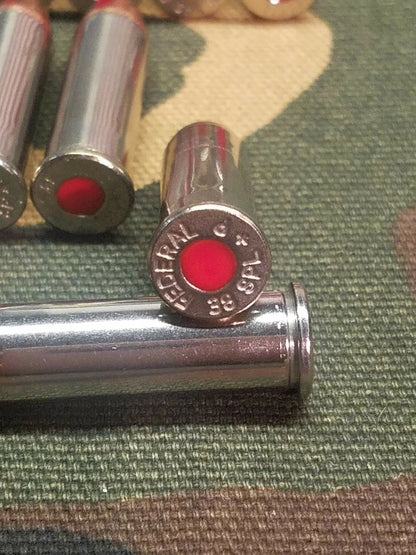38 Special Snap Caps Set of 10 (Red+Nickel) Real 125gr Weight!!!