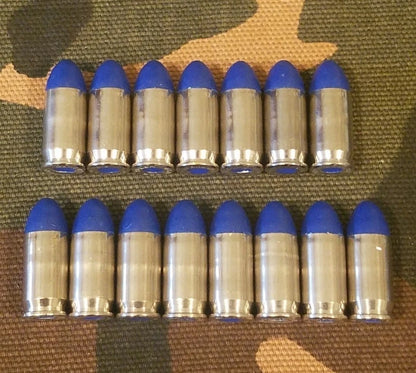 380 Snap Caps Set of 15 (Blue+Nickel)