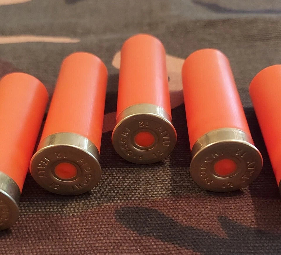 12 Gauge 2 3/4" 1oz. Snap Caps Dummy Training Rounds Set of 5 (Safety Orange)