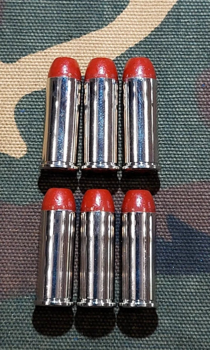 44 Special Snap Caps Set of 6 (Red and Nickel) 200GR. Weighted!!