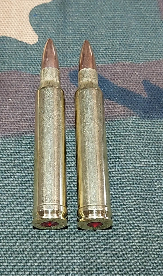 338 WIN MAG, Snap Caps Set of 2 (Brass+FMJ) Real Weight!!!