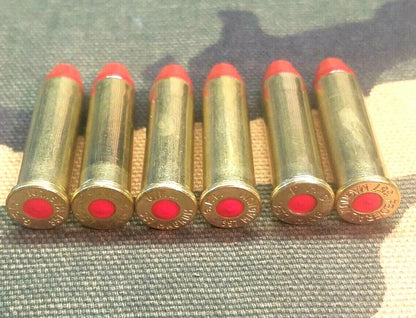 357 Magnum Snap Caps Set of 6 (Brass+Red) Real 125GR Weight!!!